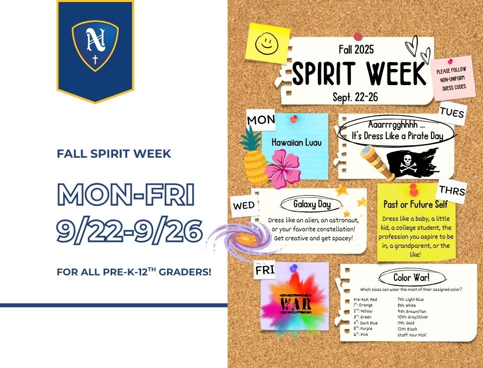 Fall Spirit Week is Coming!