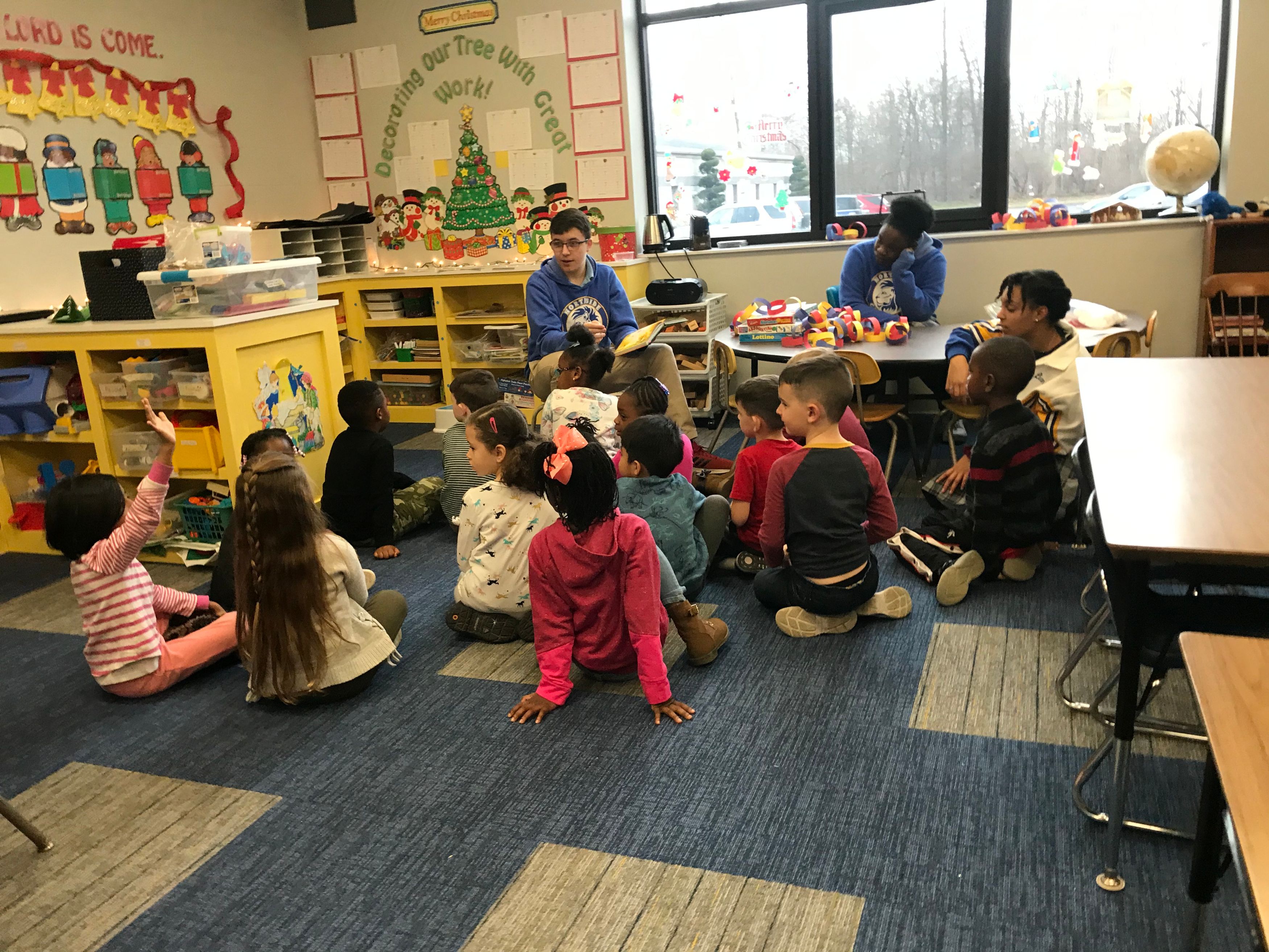 K5 class with high school mentors