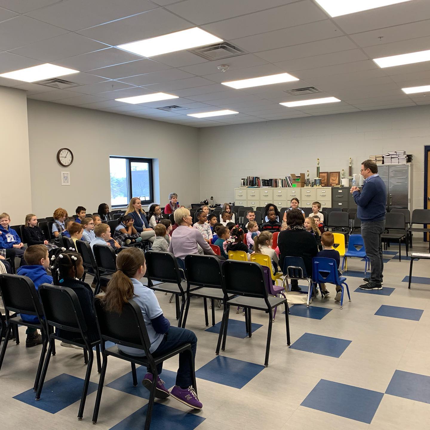 Elementary chapel in the music room