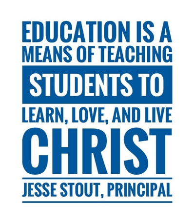 Education is a means of teaching students to learn, love, and live Christ
